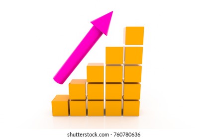 3d rendering of increase diagram