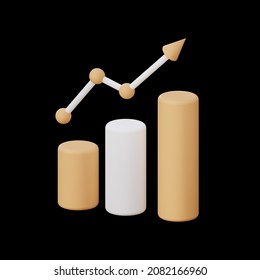 3d rendering increase graph chart