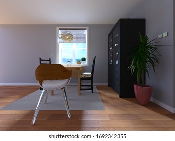3D rendering of Inside the house