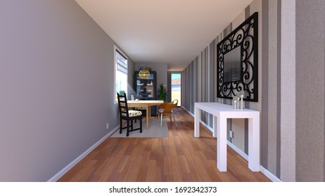 3D rendering of Inside the house