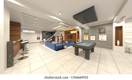 3D-Darstellung innerhalb des Hauses