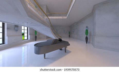 3D rendering of Inside the house