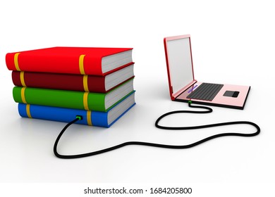 3d rendering of Internet library