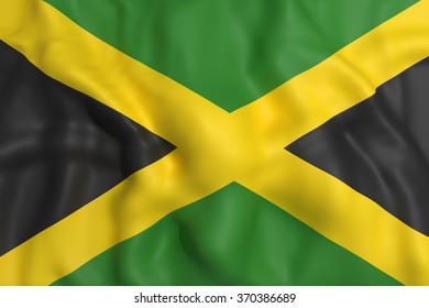 3d Rendering Jamaica Flag Waving Stock Illustration 370386689 ...