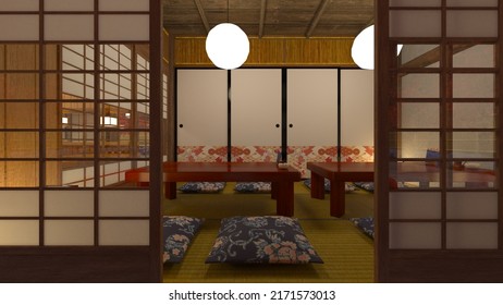 3D Rendering Of The Japanese Tea House