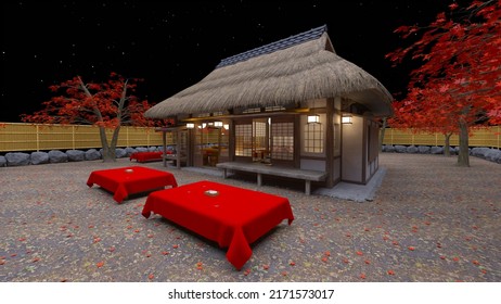 3D Rendering Of The Japanese Tea House