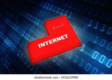 3d rendering keyboard with internet
