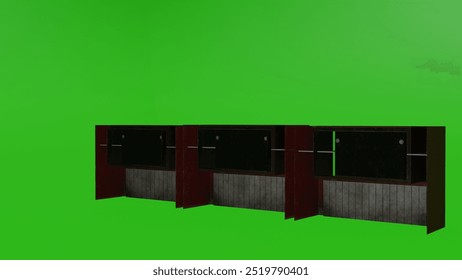 Representación 3D encimeras cocina