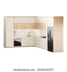 3d rendering kitchen modeling interior full scene design