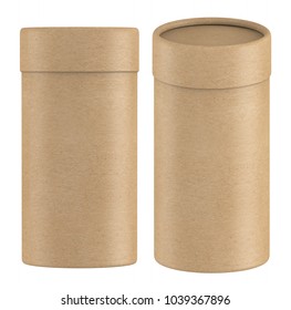 3d Rendering Kraft Paper Tube Packaging Stock Illustration 1135888109 ...