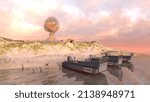 3D rendering of the landing warfare