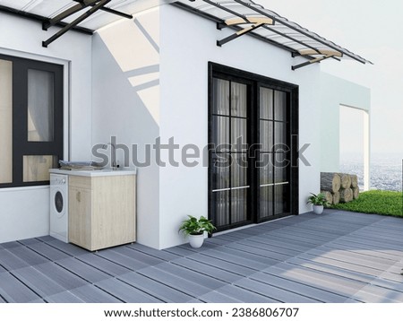 3D rendering, landscape design of the client's outer courtyard