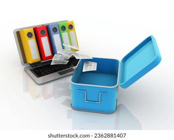 3d rendering laptop file sharing Binder