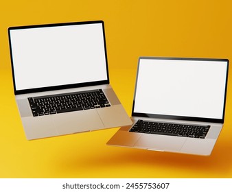 3D Rendering Laptop screen mockup