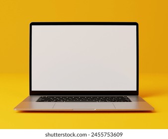 3D Rendering Laptop screen mockup