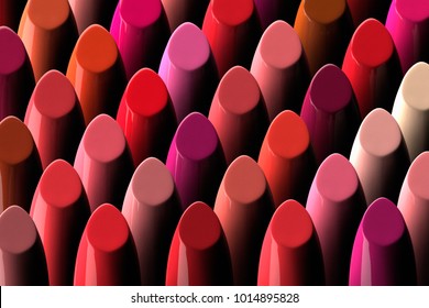 3D rendering of a large assorment of lipsticks - Powered by Shutterstock