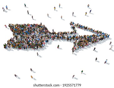 Large Diverse Group People Seen Above Stock Illustration 440036911 ...