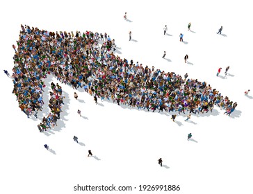 3d Rendering Arrow People Stock Illustration 408773818 | Shutterstock