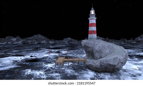 3D rendering of the lighthouse