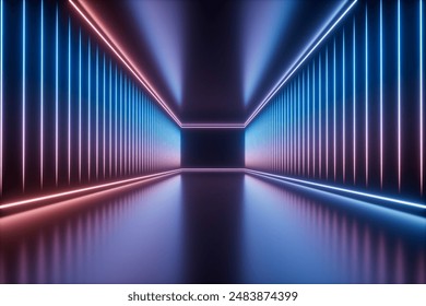 3D rendering ligjting science space