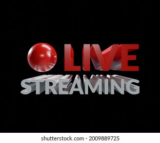 3D Rendering Live Streaming Icon 