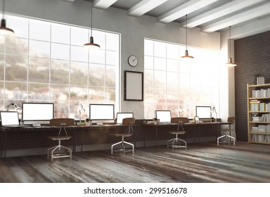 3d Rendering Of Loft Studio