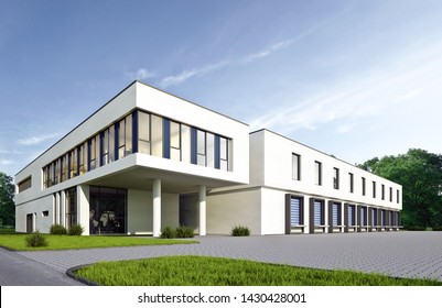 3D Rendering Of A Logistic Building