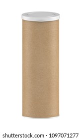 3d Rendering Long Kraft Paper Tube Stock Illustration 1097071277