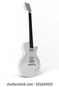 3D Rendering Of LP Style Guitar