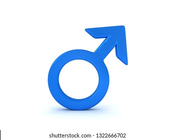 3d Rendering Male Gender Symbol 3d Stock Illustration 1322666702 