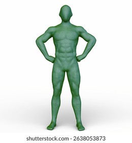 3D rendering of a man posing