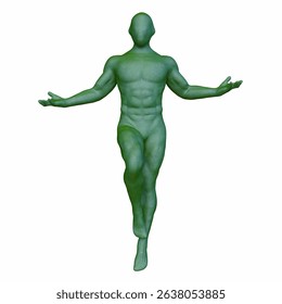3D rendering of a man posing