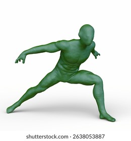 3D rendering of a man posing