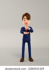 3D rendering of a man in a suit