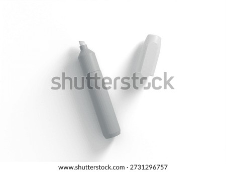 3D Rendering Marker Pen Nib Mockup