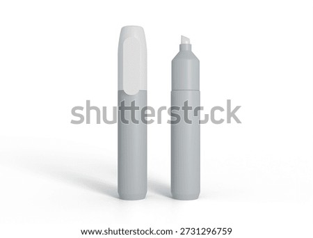 3D Rendering Marker Pen Nib Mockup
