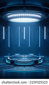 3D Rendering Mechanical Creative Science Fiction Background