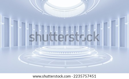 3D rendering mechanical creative sci-fi background