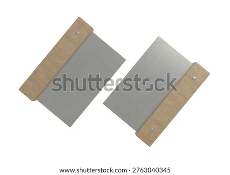 3D Rendering Metal Dough Scraper Mockup