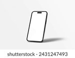 3d rendering mobile mockup. Realistic smartphone. New UI UX mockup for presentation template.