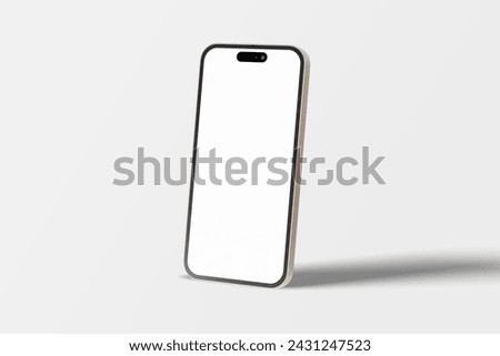 3d rendering mobile mockup. Realistic smartphone. New UI UX mockup for presentation template.