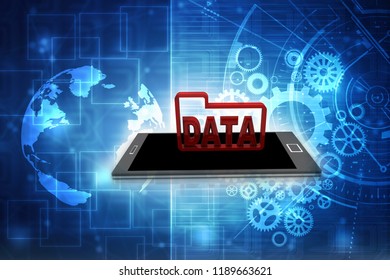 3d rendering mobile phone data