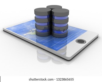 3d rendering mobile phone data
