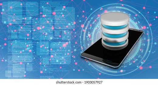 3d rendering mobile phone data
