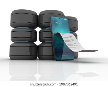 3d rendering mobile phone data
