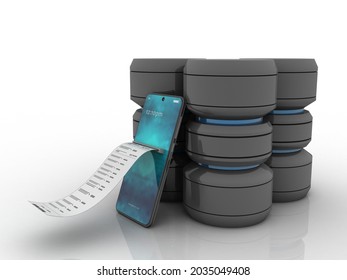 3d rendering mobile phone data

