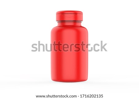 3D rendering Mock up jar for Packaging template on white background. 3d illustration