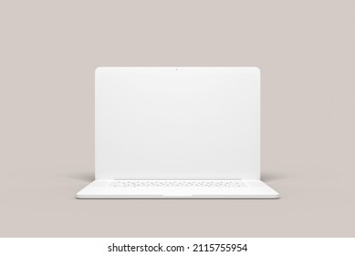 3d rendering mock up Laptop