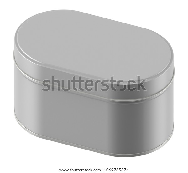 3d Rendering Mock Metal Tin Can Stock Illustration 1069785374