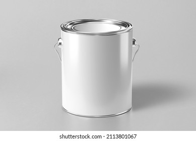 3d Rendering Mock Up Paint Pot